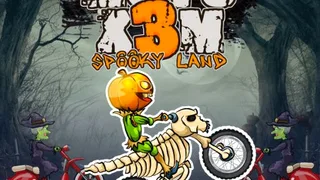 Moto X3M Spooky Land — free online racing game