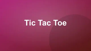 Tic Tac Toe — free online casual game